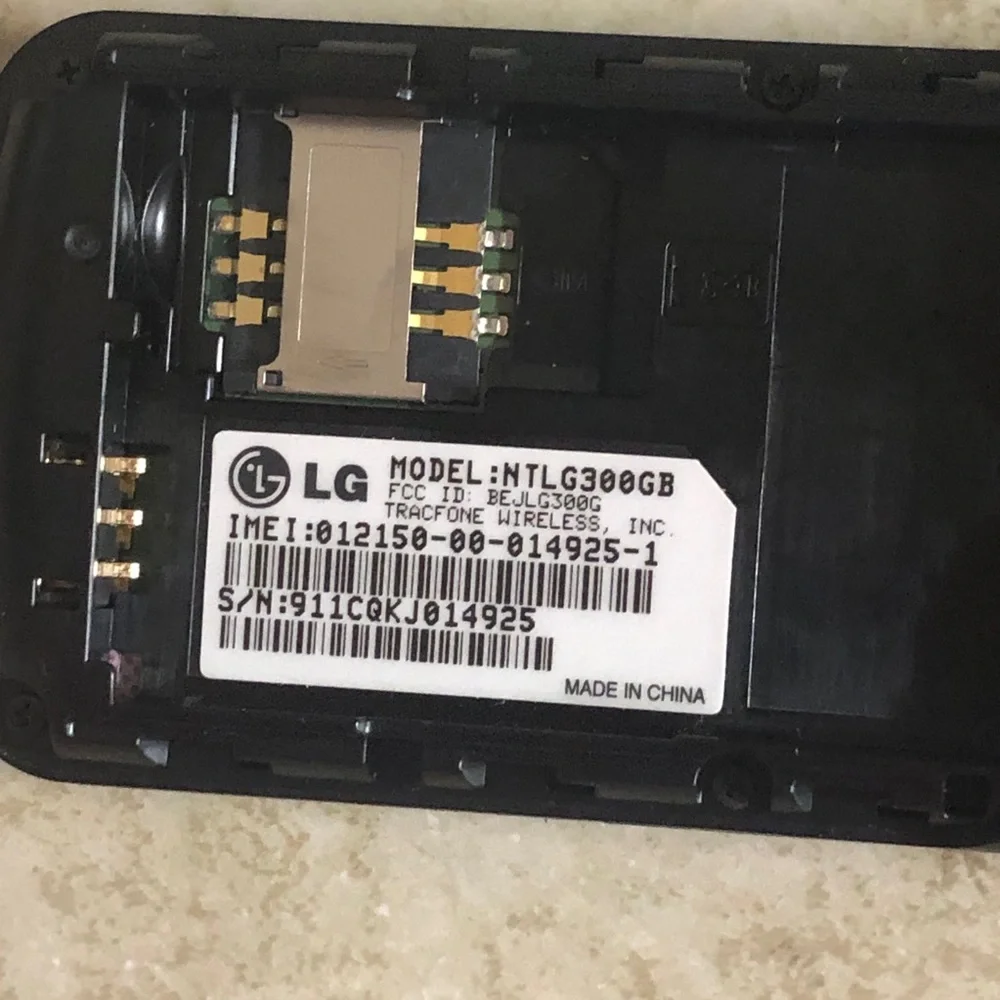 LG 300G Black Net10 Cellphone Tracfone